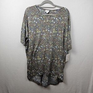 LulaRoe Shirt Woman's Size Large Multicolor Geometric Print Irma NWT